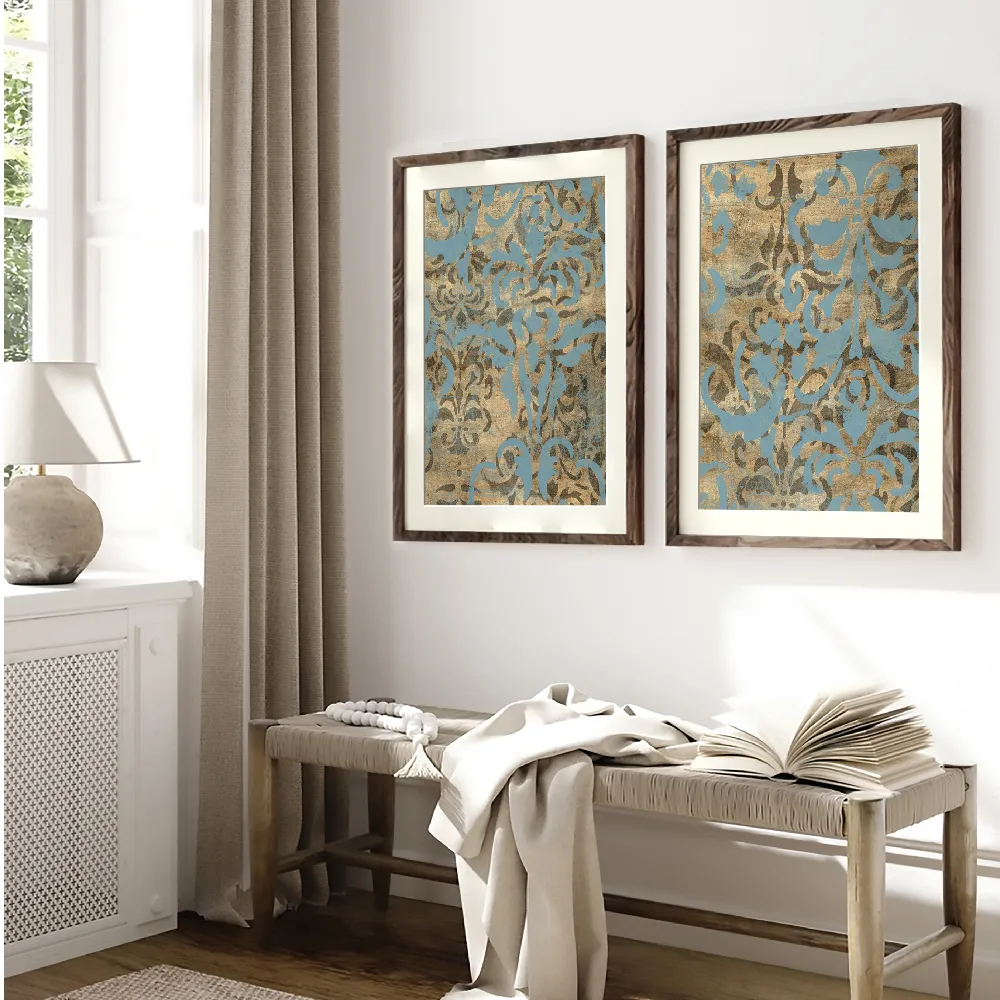 Damask Over Gold