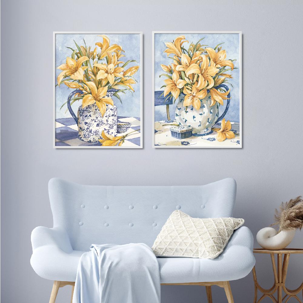 Yellow and Blue