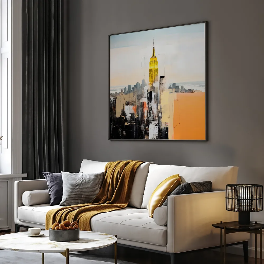 Abstract Colored New York