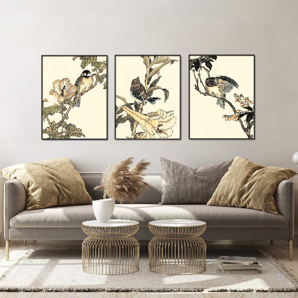 Oriental Bird on Branch
