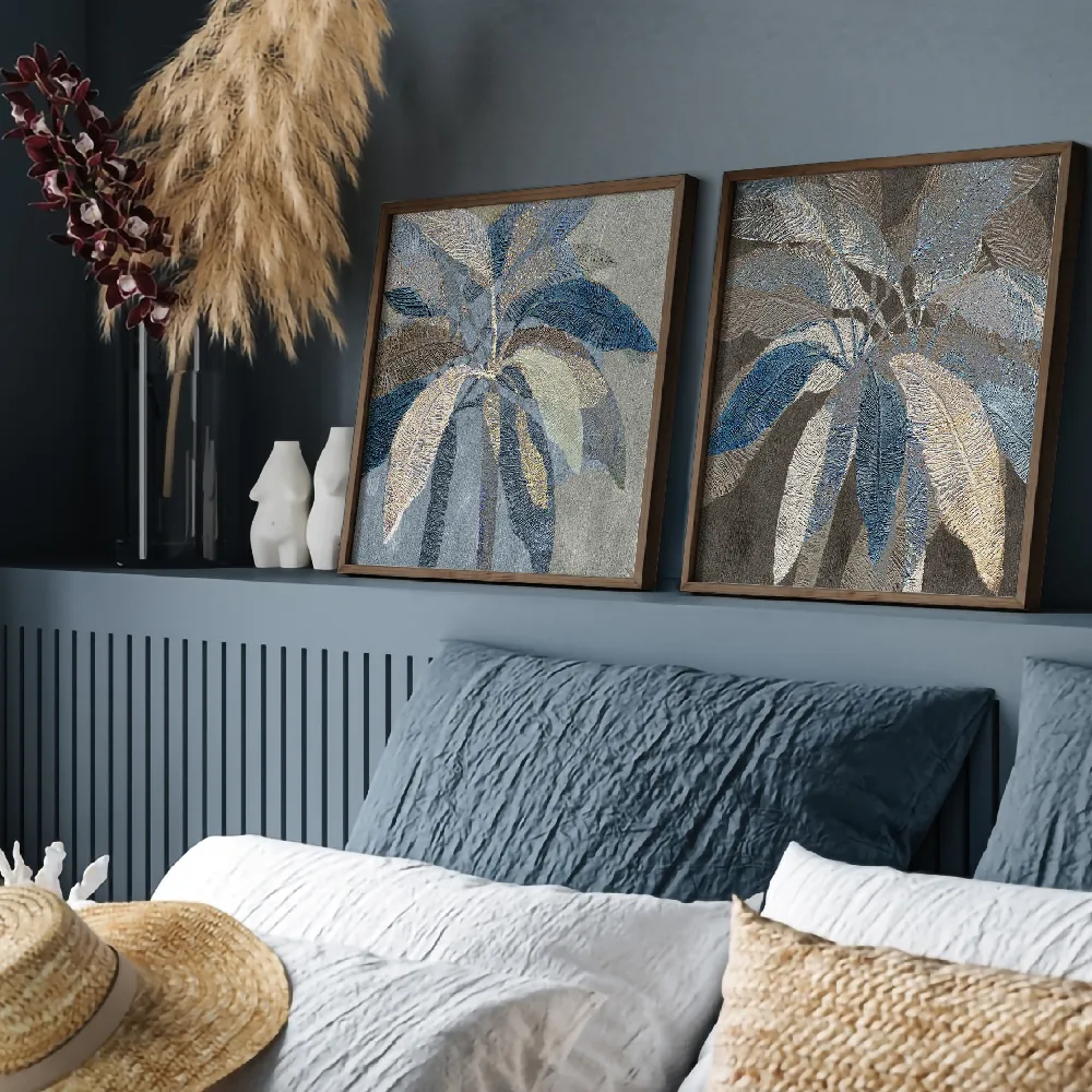 Golden Blue Palms