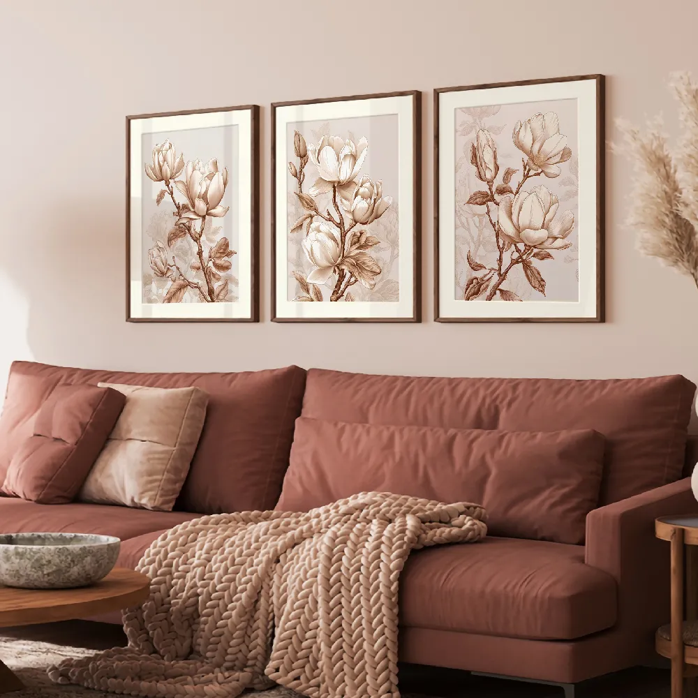 Beige Flowers